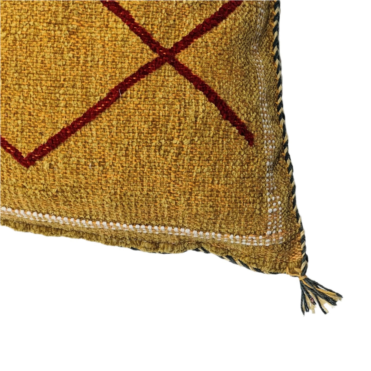 Upcycled Vintage Berber Cushion Cover (Ocher)