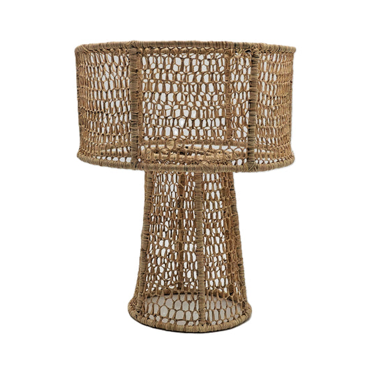 Mesh Raffia Lamp