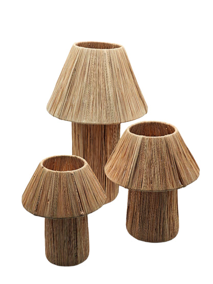 Natural Raffia Lamp