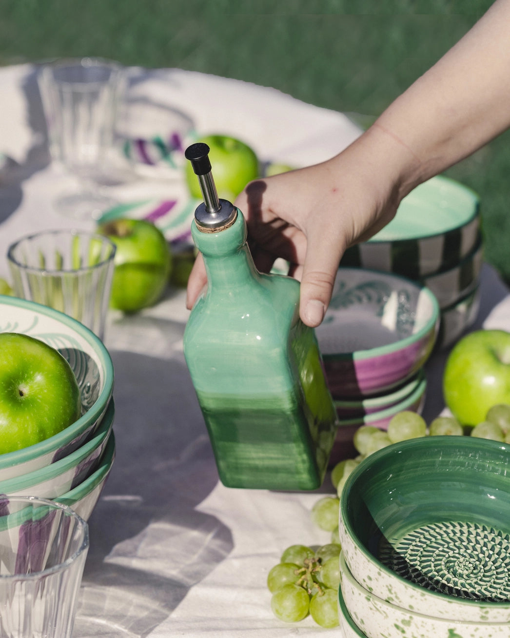 Keramische olieflessen