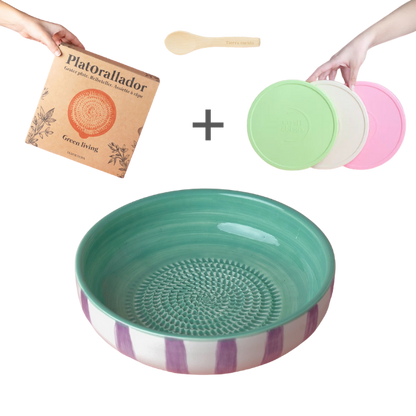 Cadeauset Ráspo Grande Raspbord + Deksel + Gratis lepel