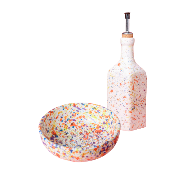 Giftset Carnival (Raspbord + oliefles + borsteltje) 