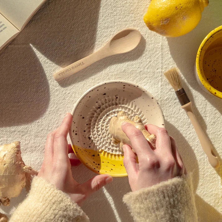 cadeau set keramisch raspbord gemberrasp