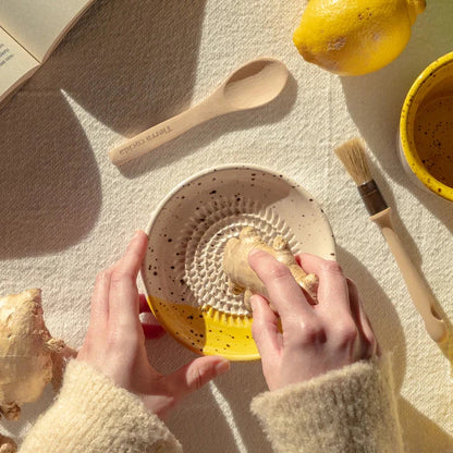 cadeau set keramisch raspbord gemberrasp