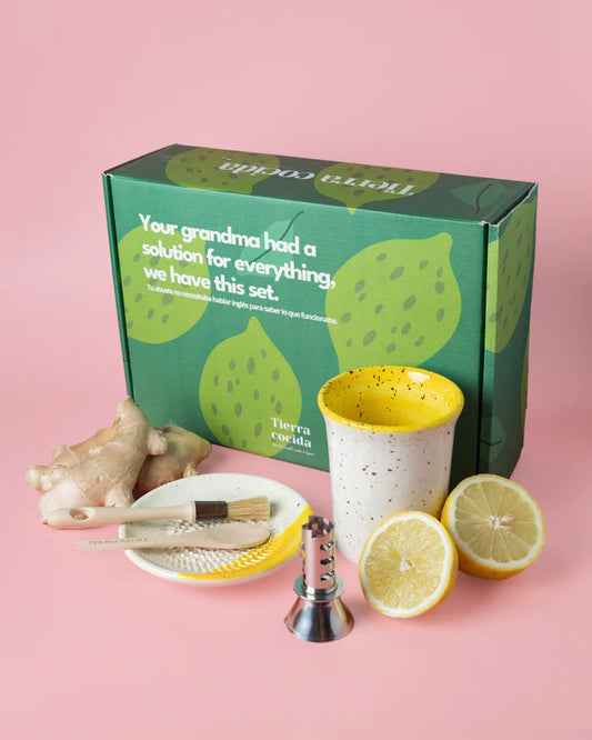 Giftbox Ráspo Mini + Mug + Lemon Squeezer + Brush