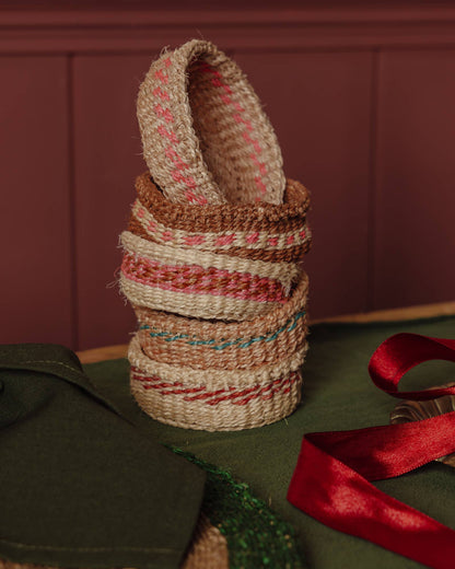 Mini paniers à bibelots en sisal