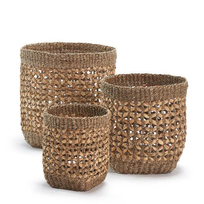 Panier en jonc de mer Oasis - Lot de 3