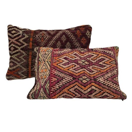 Burgundy Berber Cushion Covers (Set of 2)