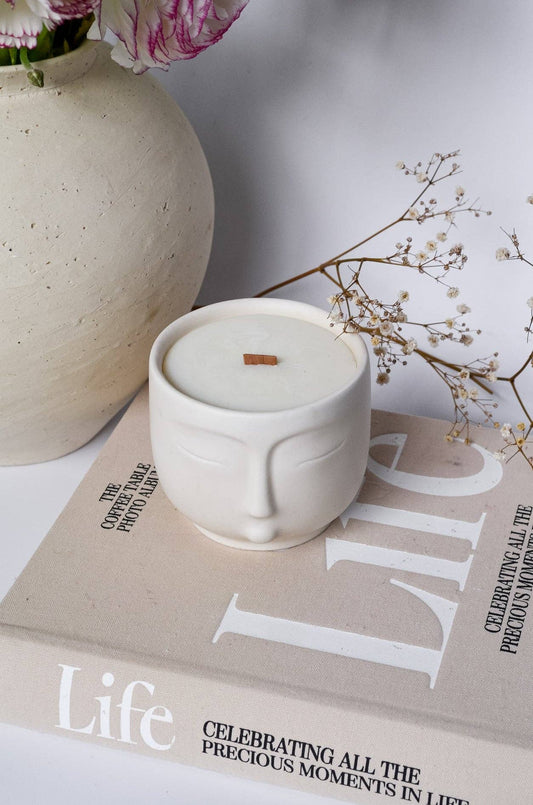 Mindfulness Scented Candle Jar (sea salt & grapefruit)