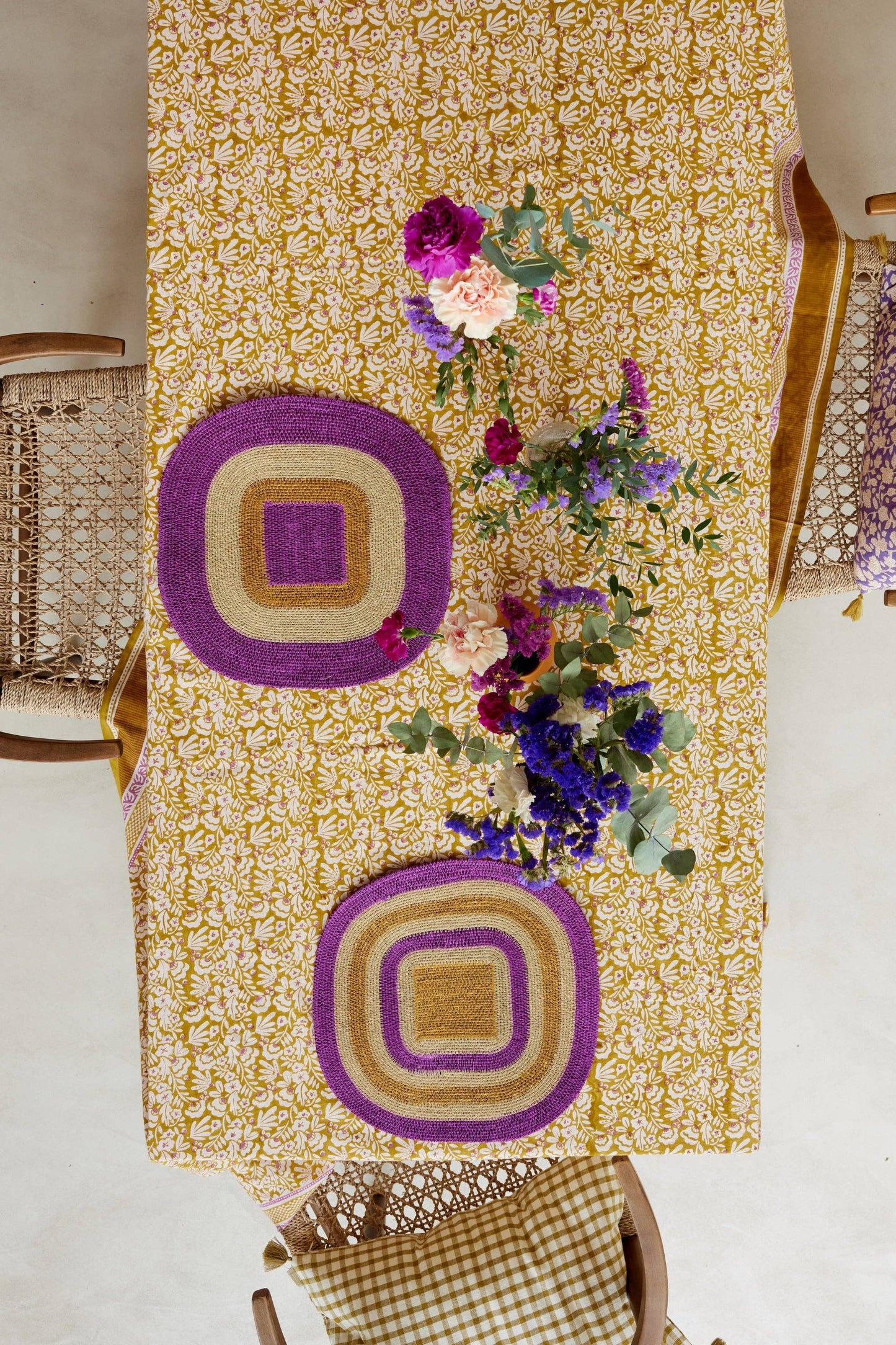 Mada Violet Raffia Placemat