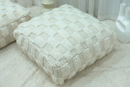 Berber Beni Ourain Kilim Pouf