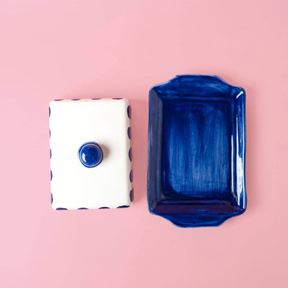 Ceramic Butter Dish / Costa Azul