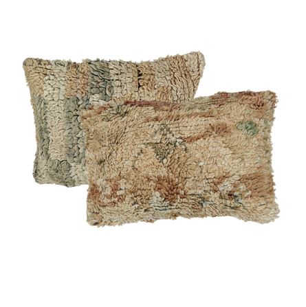 Upcycled Vintage Berber kussenhoes (Soft shades - set of 2) 