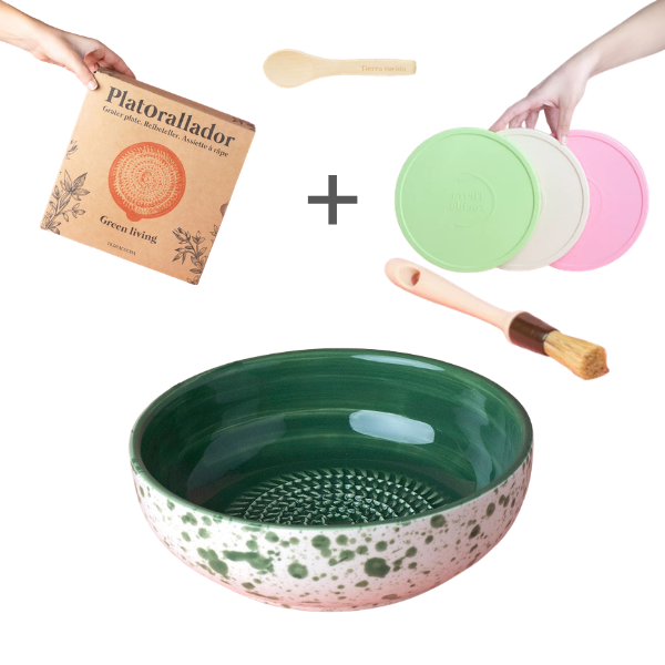Starter Set Medio (grater plate + lid + brush)