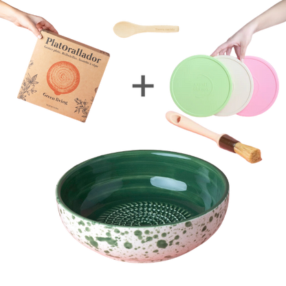 Starter Set Medio (grater plate + lid + brush)