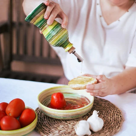 keramisch raspbord oliefles 