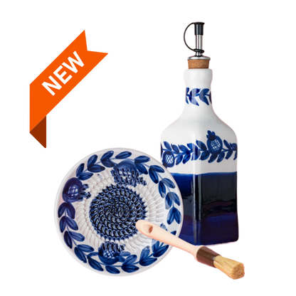 Giftset Nerja (Mini raspbord + oliefles + gratis borsteltje) 