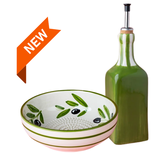 Giftset Olive (Raspbord + oliefles + gratis borsteltje) 