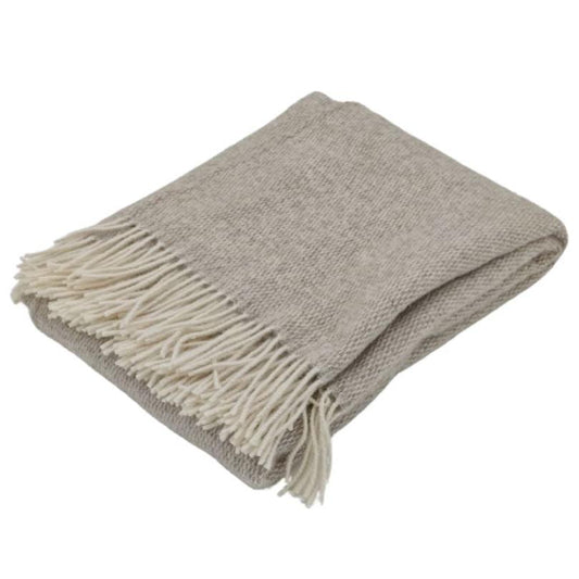 Pickstitch Limestone wollen plaid