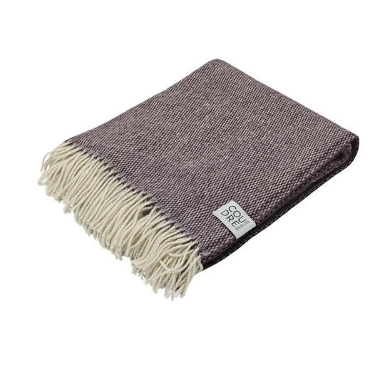Pickstitch Plum  wollen plaid