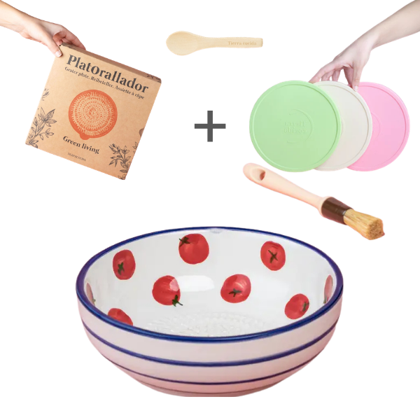 Starter Set Medio (grater plate + lid + brush)