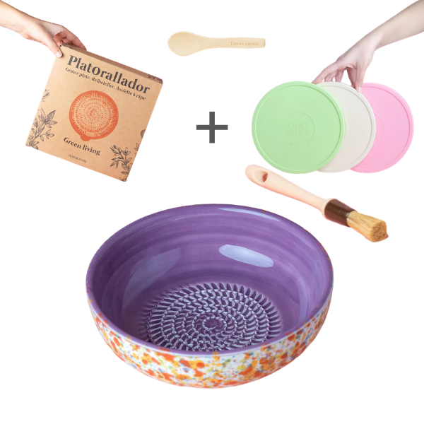 Starter Set Medio (grater plate + lid + brush)