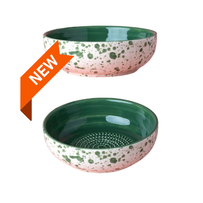 Giftset Jade (Grater plate + oil bottle + brush)